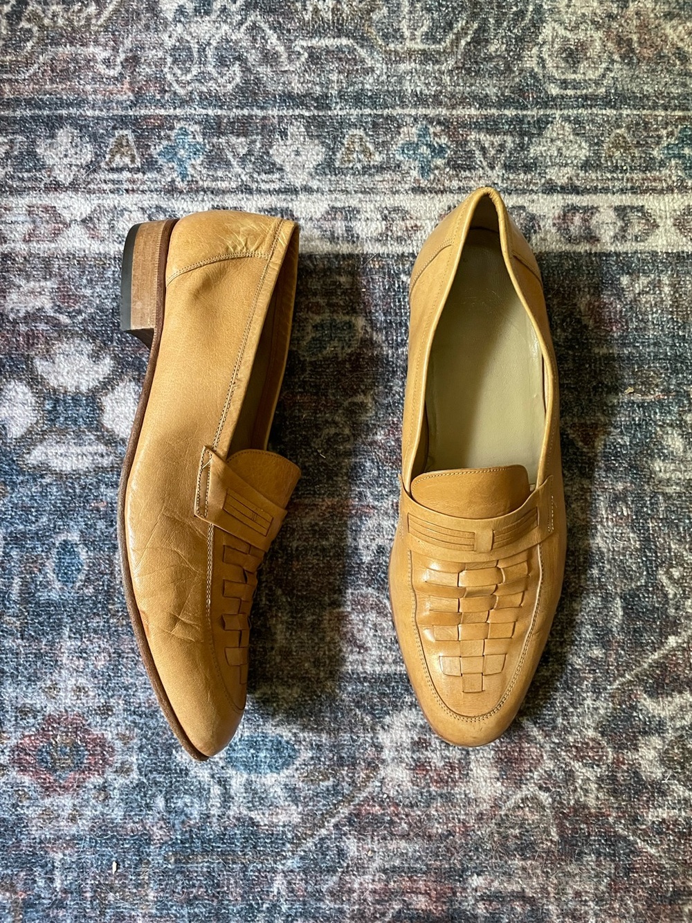 🦌Florsheim woven penny loafers🦌